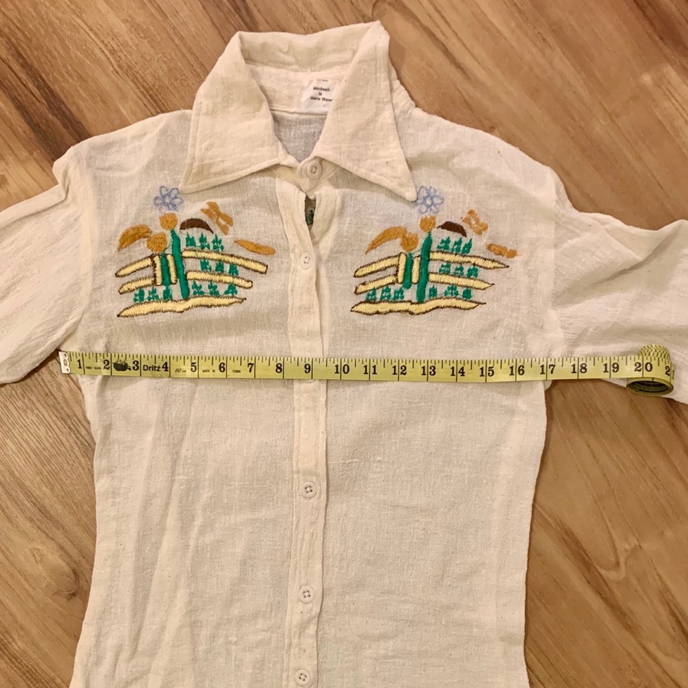Vintage 1970s Button Down Shirt - Picture 8 of 10